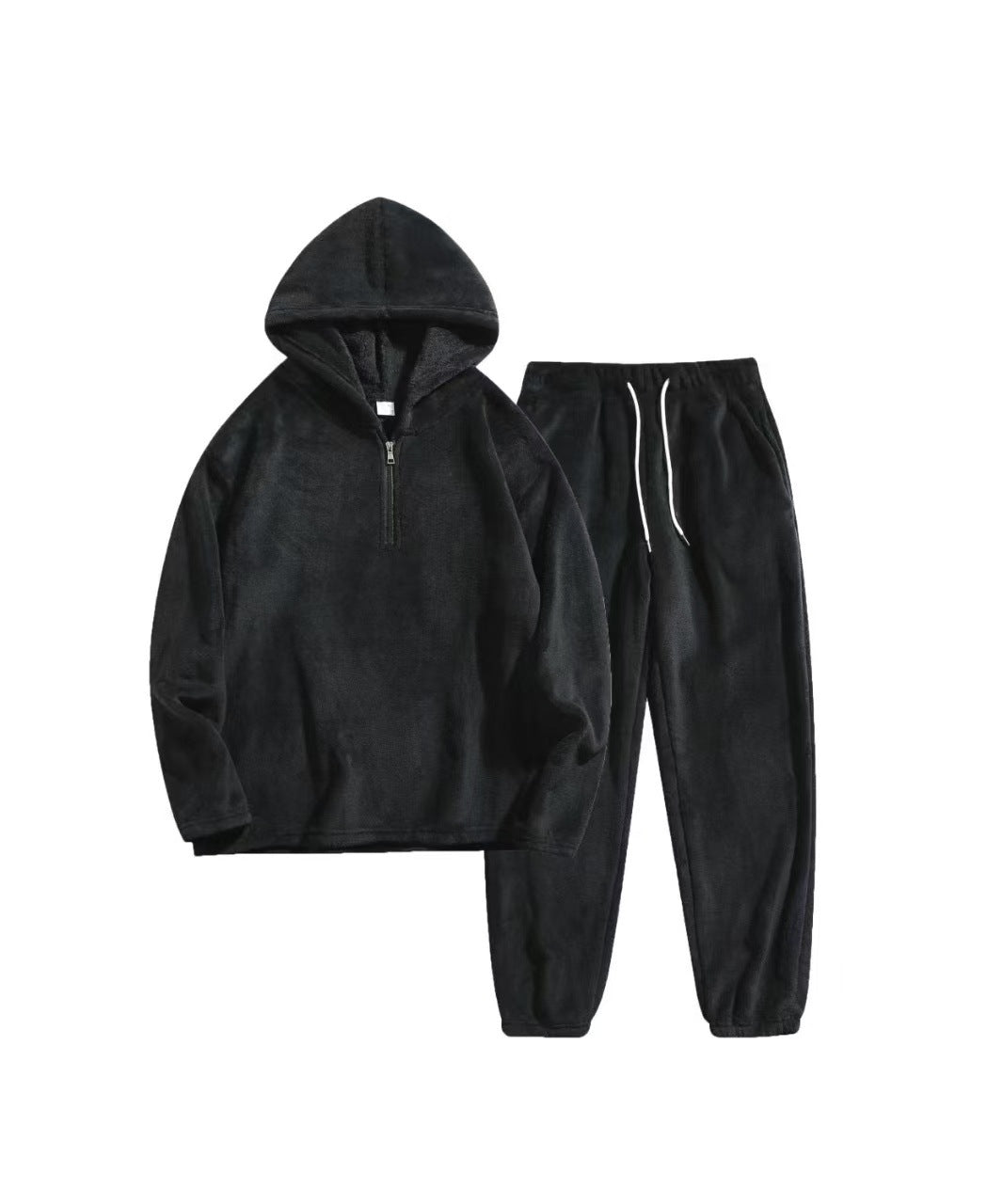 Damen Fleece Schlafanzug Amawinc