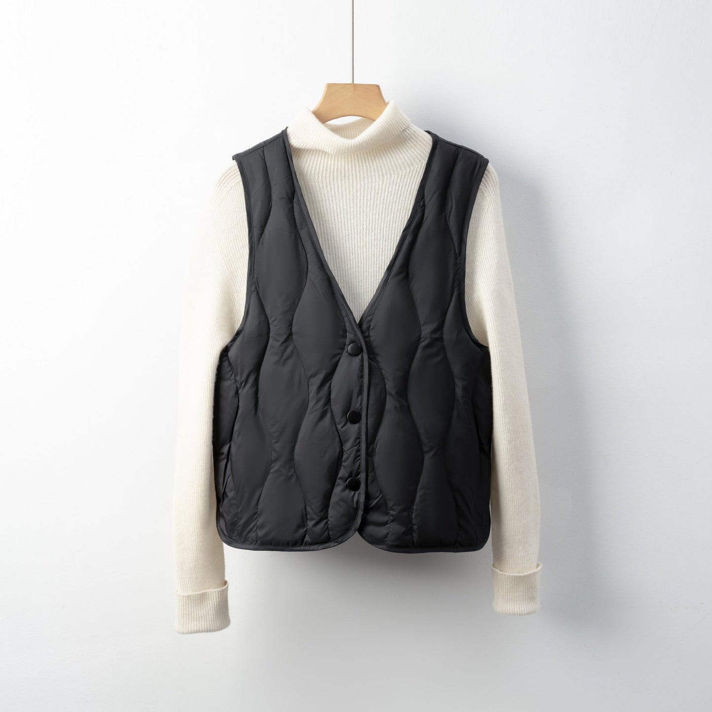 Damen gesteppte Weste mit praktischen Taschen und modernem Schnitt Amawinc