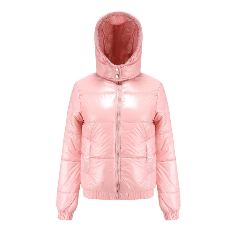 Damen glänzende Winterjacke Amawinc