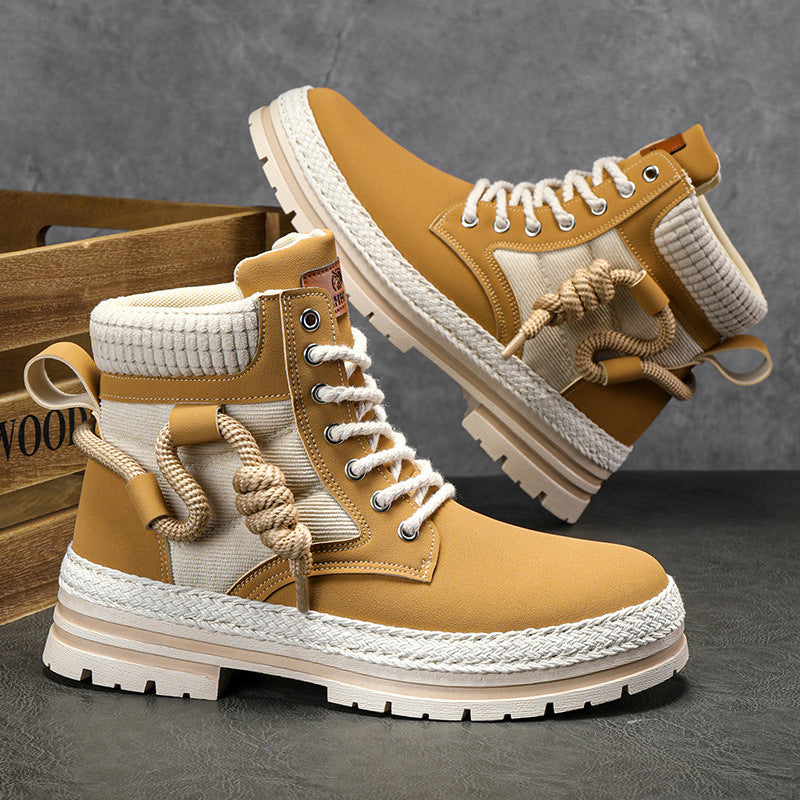 Damen modische und bequeme Winterstiefel mit hohem Kragen und rutschfester Sohle Amawinc