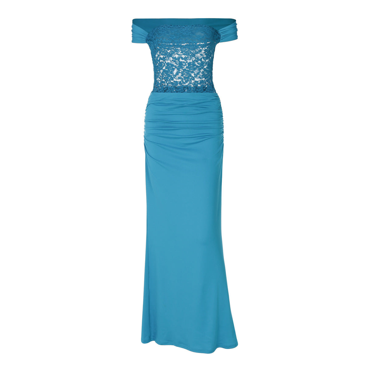 Damen Elegantes Abendkleid mit zauberhaften Spitzenakzenten und figurformendem Schnitt Amawinc