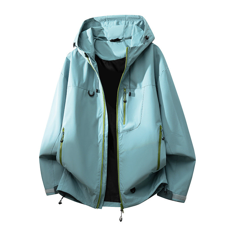 Damen technische Outdoorjacke mit multifunktionalen Taschen und verstellbarem Kapuzensystem Amawinc