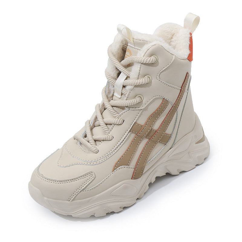 Damen Plüschgefütterte Winter Sneakers Amawinc