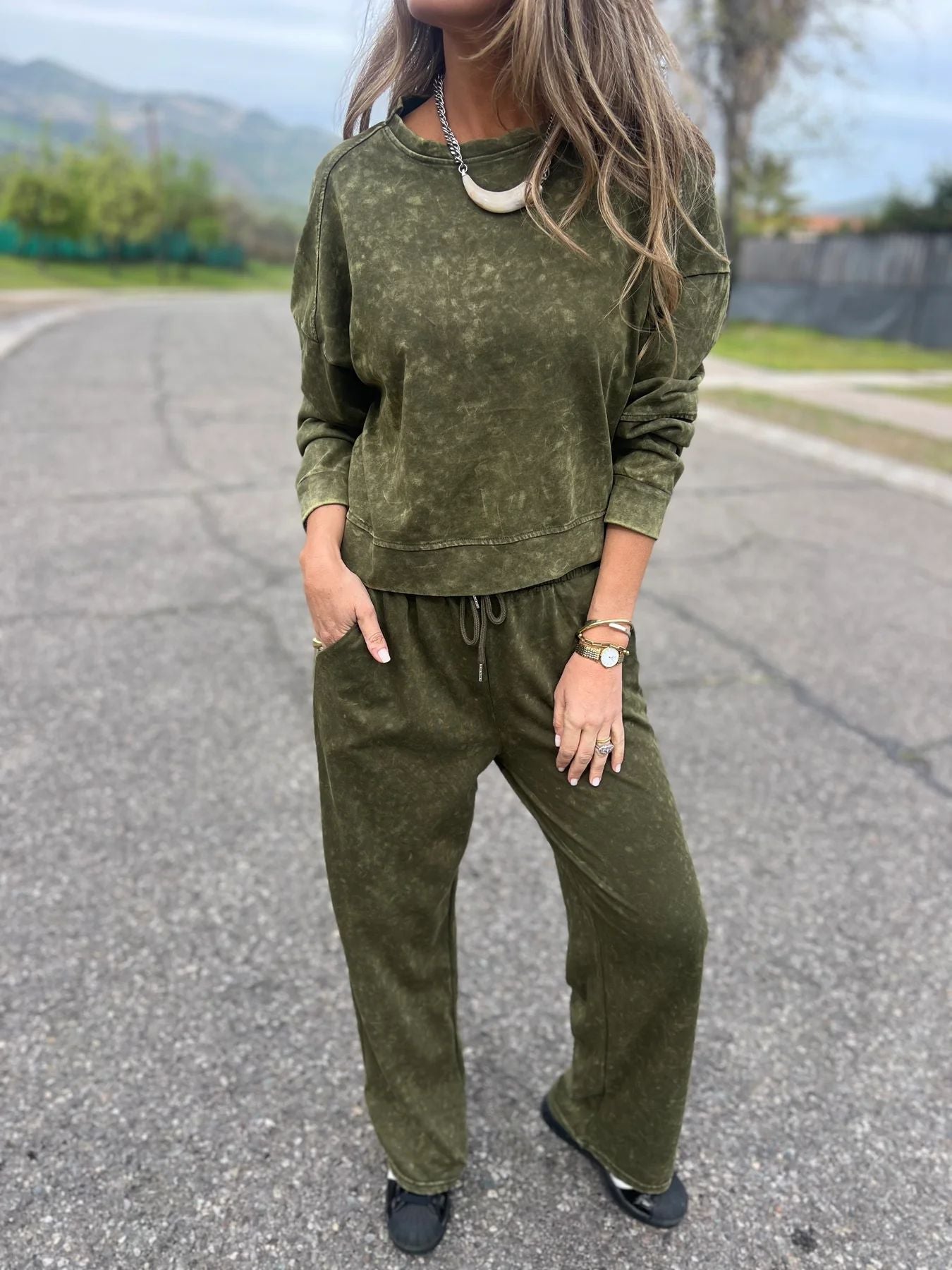 Damen Hochwertiges und gemütliches Sweatsuit Amawinc