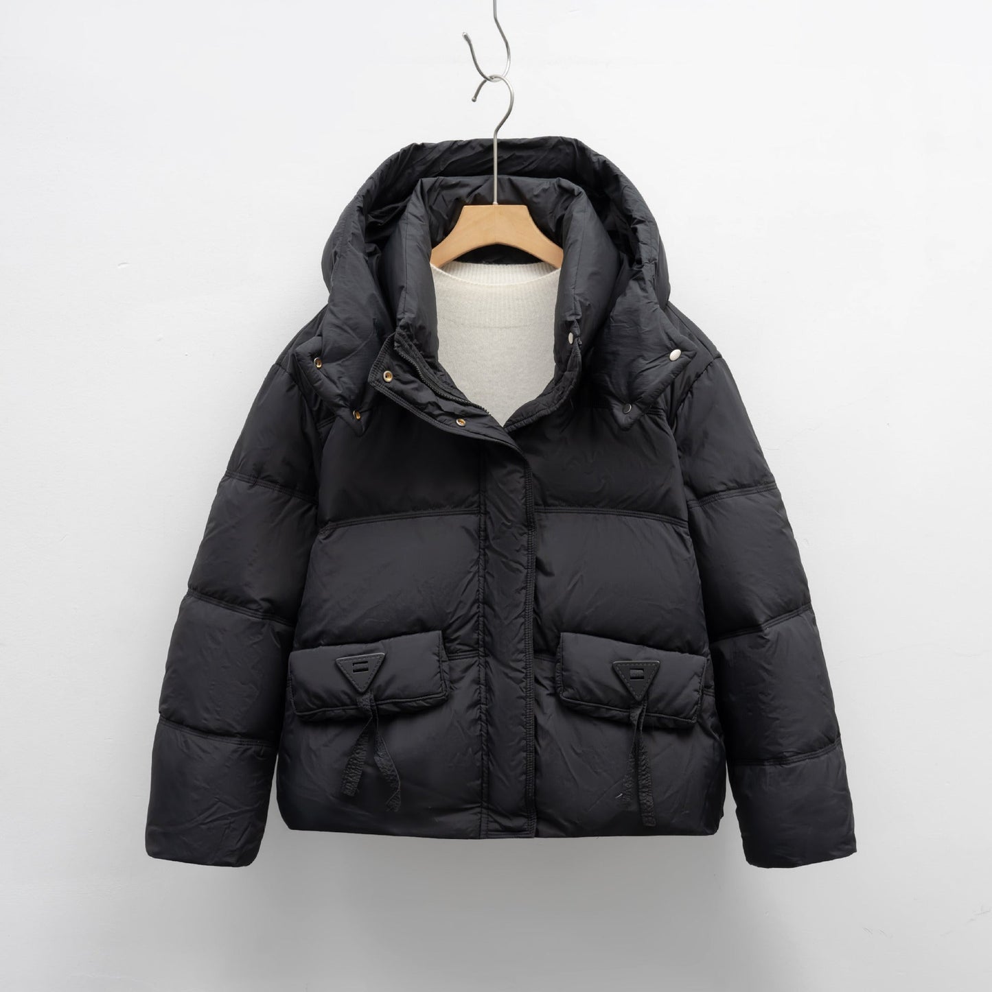 Damen Isolierte Steppjacke mit praktischen Taschen und Kapuze Amawinc