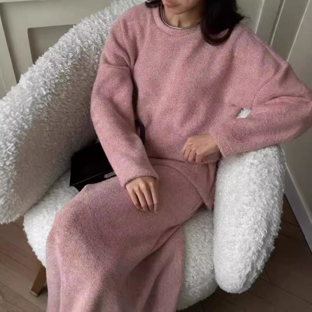 Damen Elegantes Maxikleid aus weichem Strick Amawinc