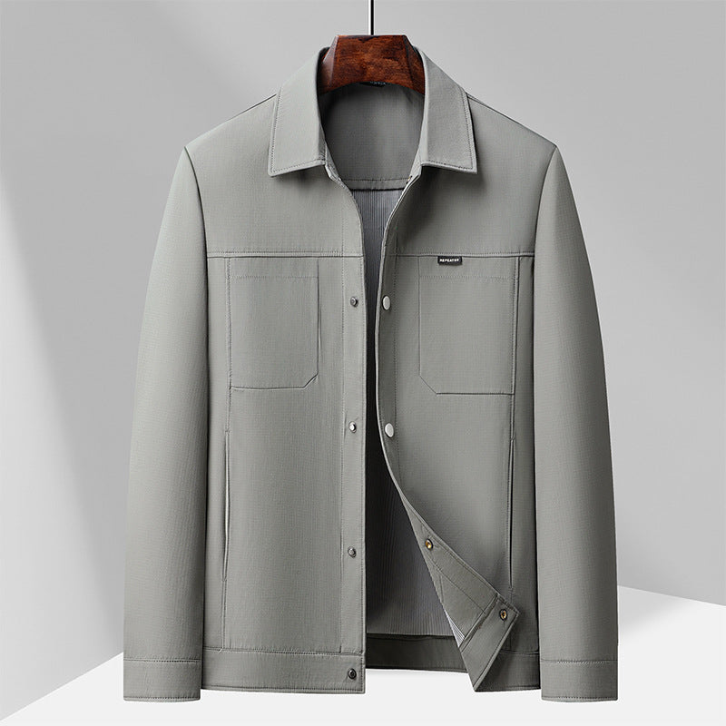 Nordisk Flair Veste Décontractée Pour Homme Coupe Regular Col Revers Boutons Pression Quatre Poches