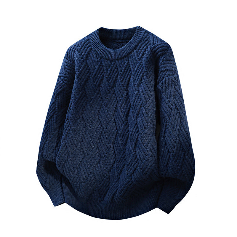 Damen Gemusterter Strickpullover Amawinc