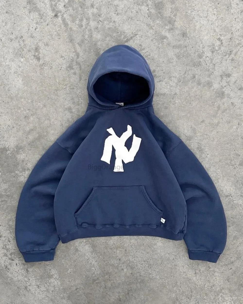 Damen lässiger Sweatshirt mit oversized Passform und großen Kapuze Amawinc