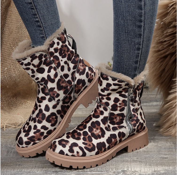 Damen modische Winterboots mit weichem Innenfutter und robustem Profil Amawinc