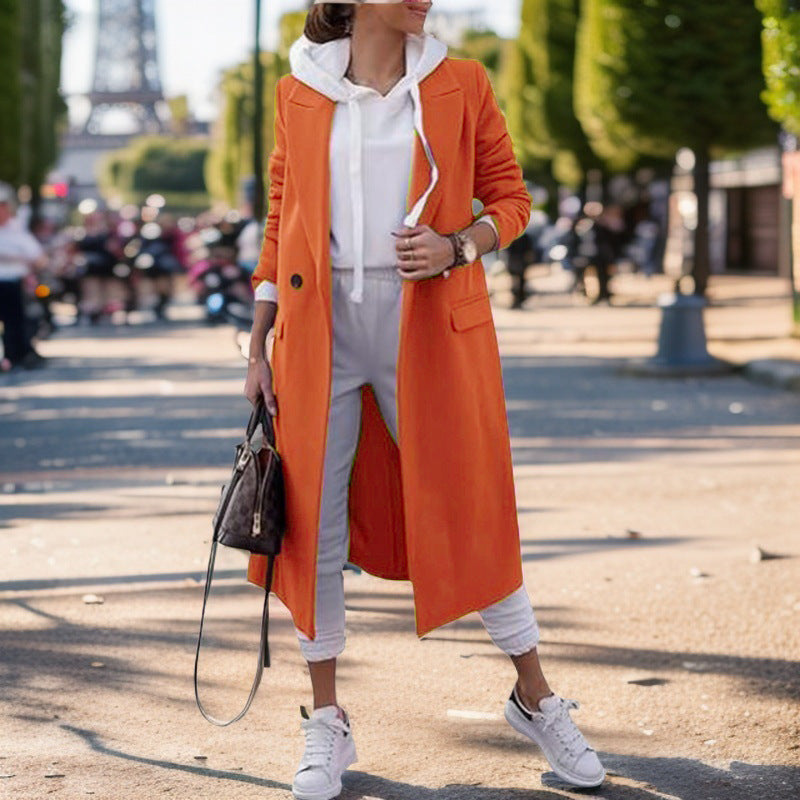 Damen eleganter Longblazer Amawinc