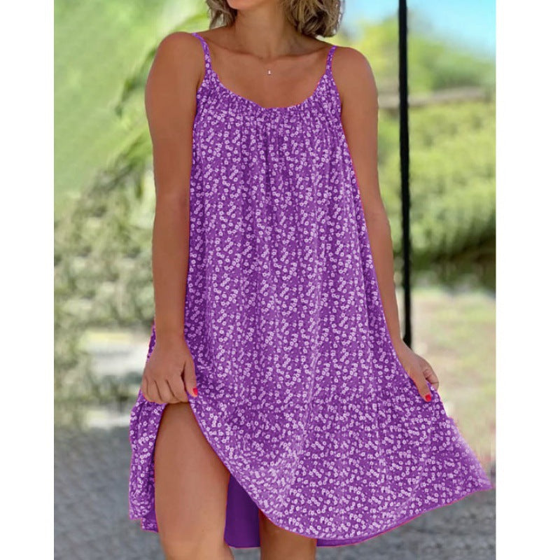 Fudus: Elegantes, ausgestelltes Blumen-Slipdress