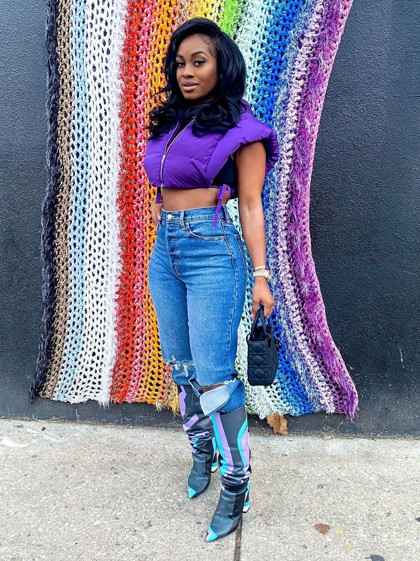 Damen Übergangsjacke mit voluminösem Kragen Amawinc