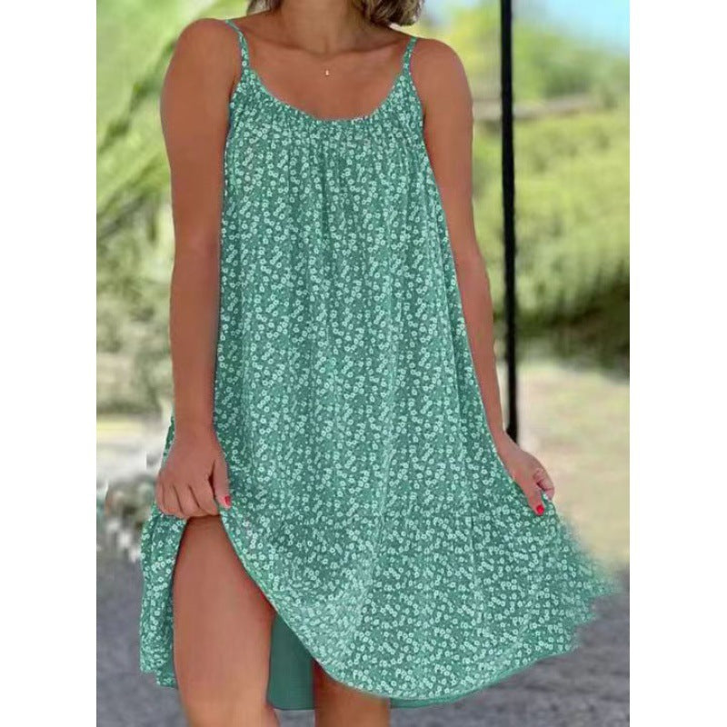 Fudus: Elegantes, ausgestelltes Blumen-Slipdress