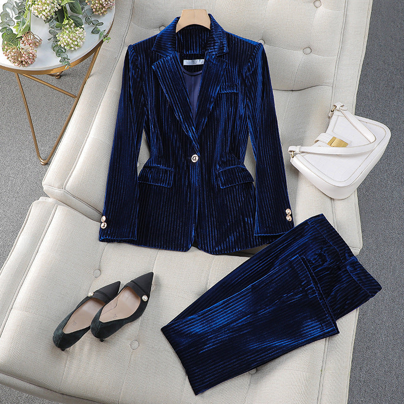 Grace Ensemble Tailleur Décontracté Pour Femme Avec Veste Longue Chic Pour Bureau Réunions