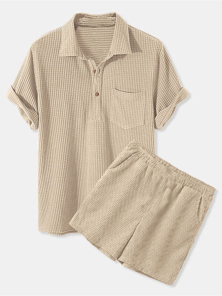 Damen Sonnen-Pyjama Set mit kurzem Shirt und Hose Amawinc