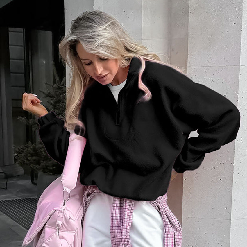 Damen Fleece Pullover Amawinc