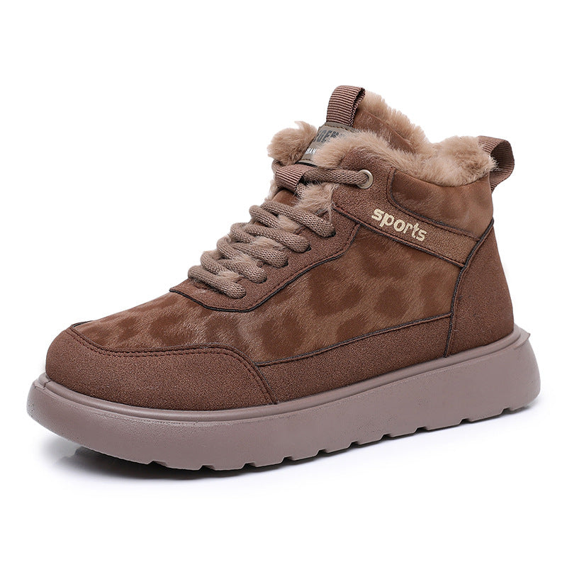 Damen Winterliche Sneakers mit isolierendem Innenfutter und rutschfester Sohle Amawinc