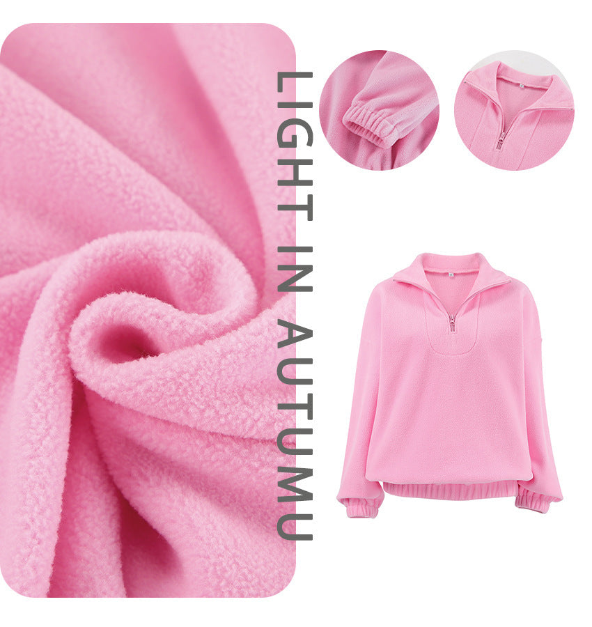 Damen Fleece Pullover Amawinc