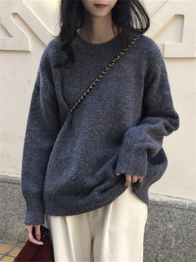 Damen Oversized Strickpullover mit weichem Material und lässigem Schnitt Amawinc