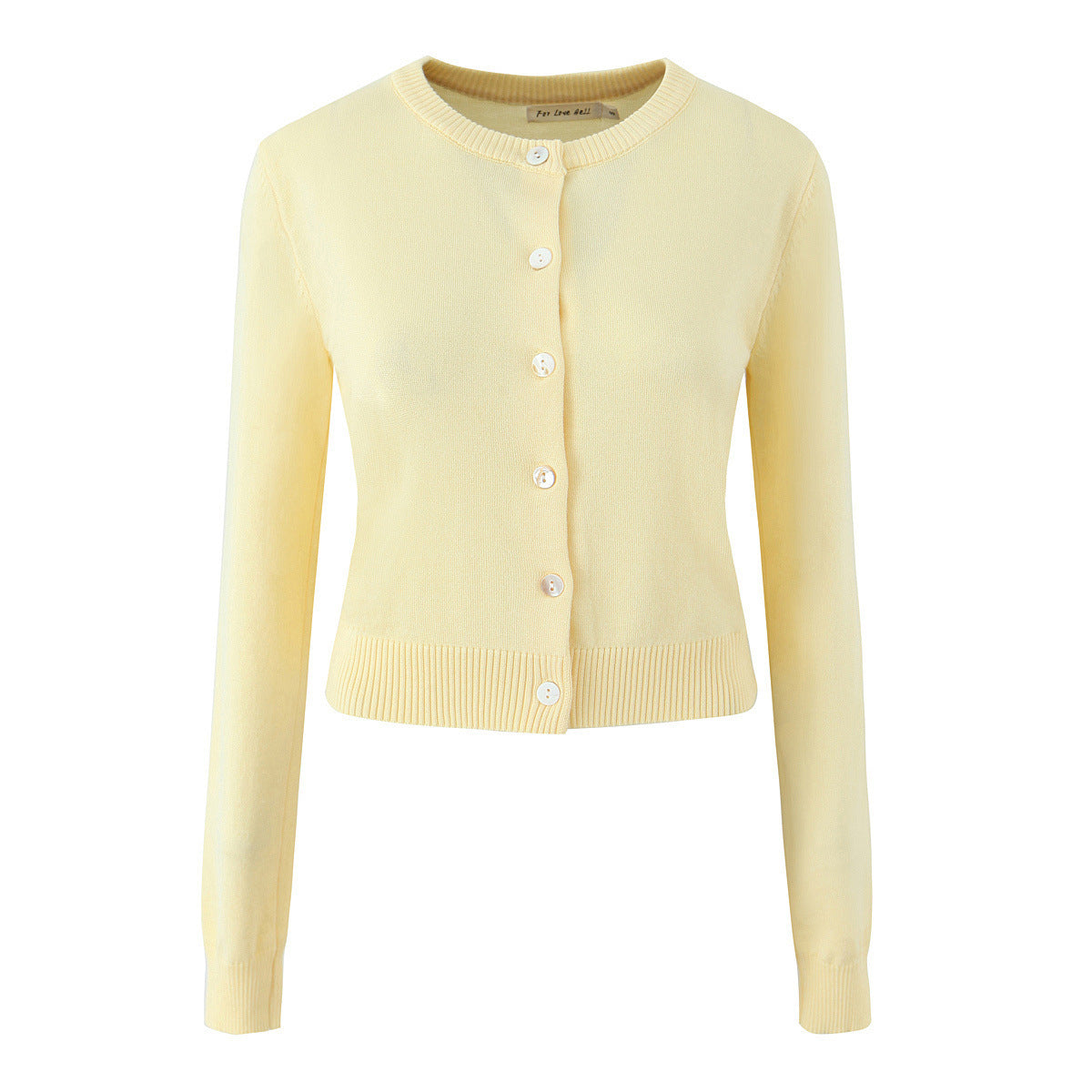 Damen Strickjacke mit eleganten Knöpfen und figurfreundlichem Schnitt Amawinc