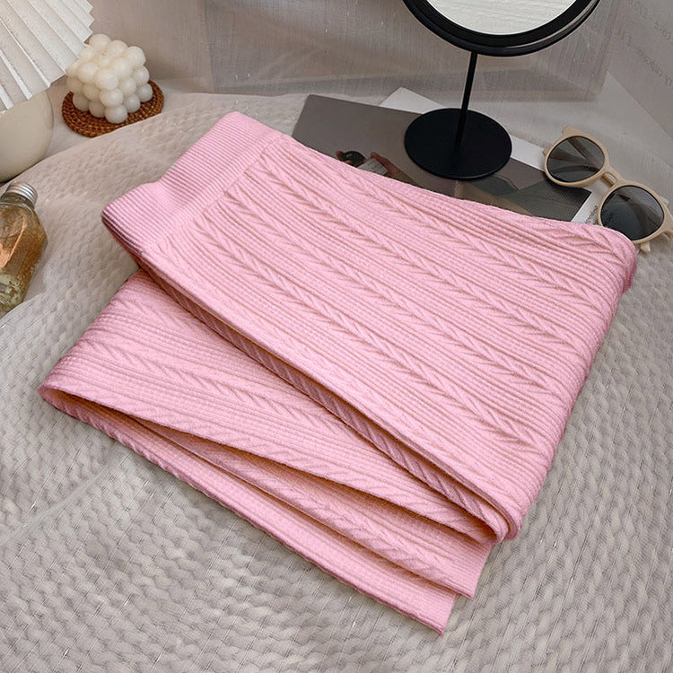 Damen Weiche Strickhose mit Zopfmuster Amawinc