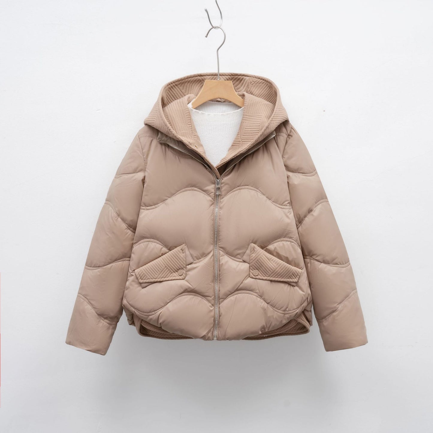 Damen Daunenjacke mit verstellbarem Kragen Amawinc