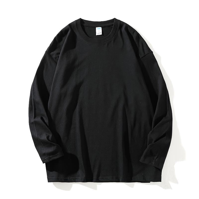 Damen vielseitiges Langarm-T-Shirt aus hochwertiger Baumwolle Amawinc