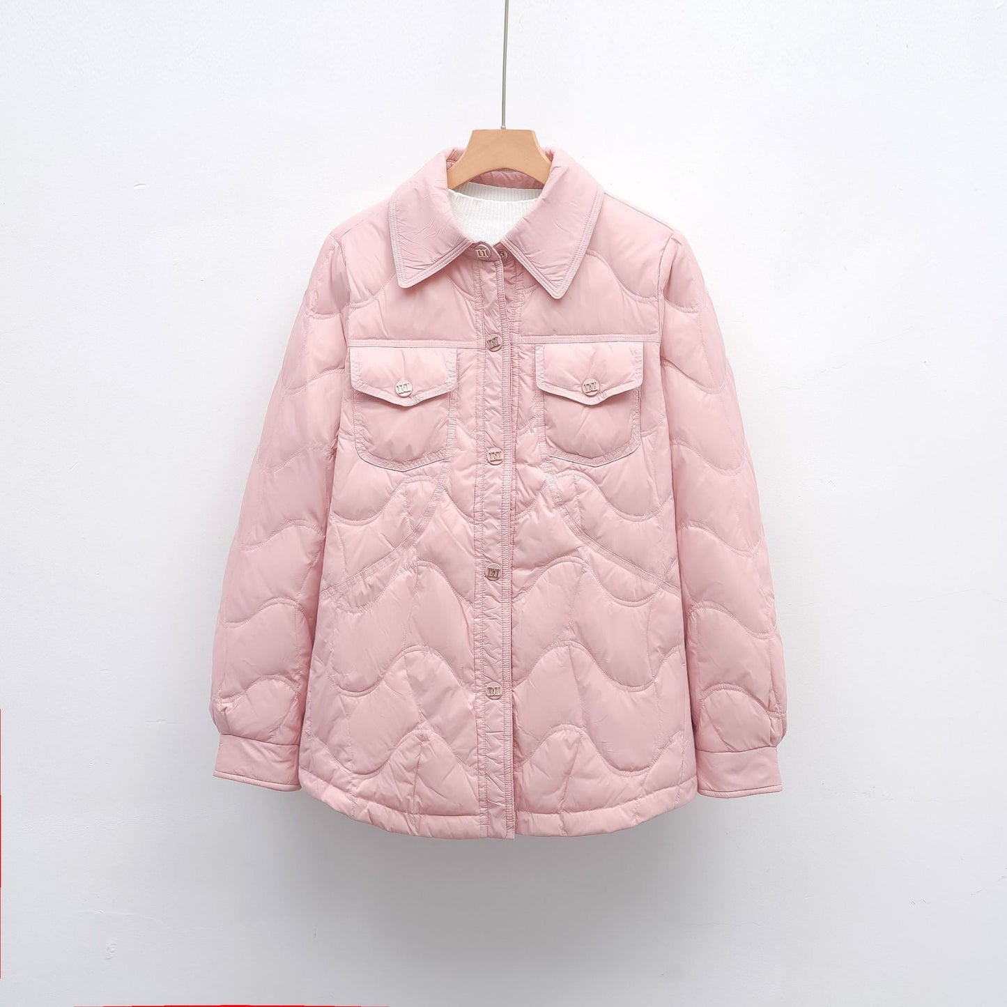 Damen gesteppte Outdoor-Jacke mit Taschen und bequemer Passform Amawinc