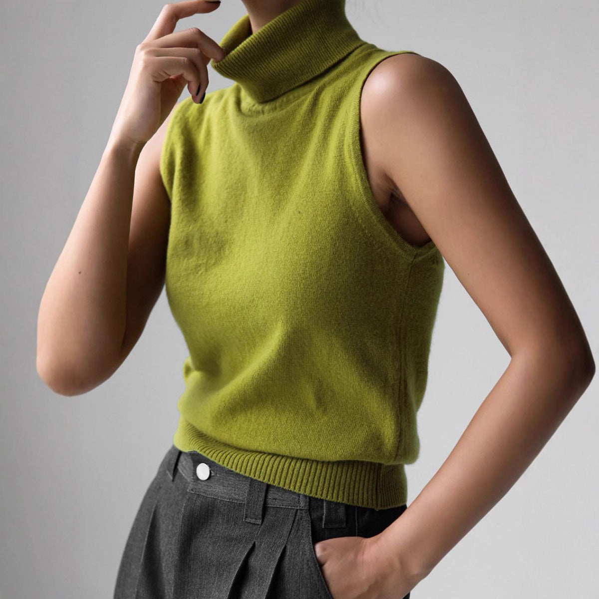 Damen Rollkragenpullover Amawinc