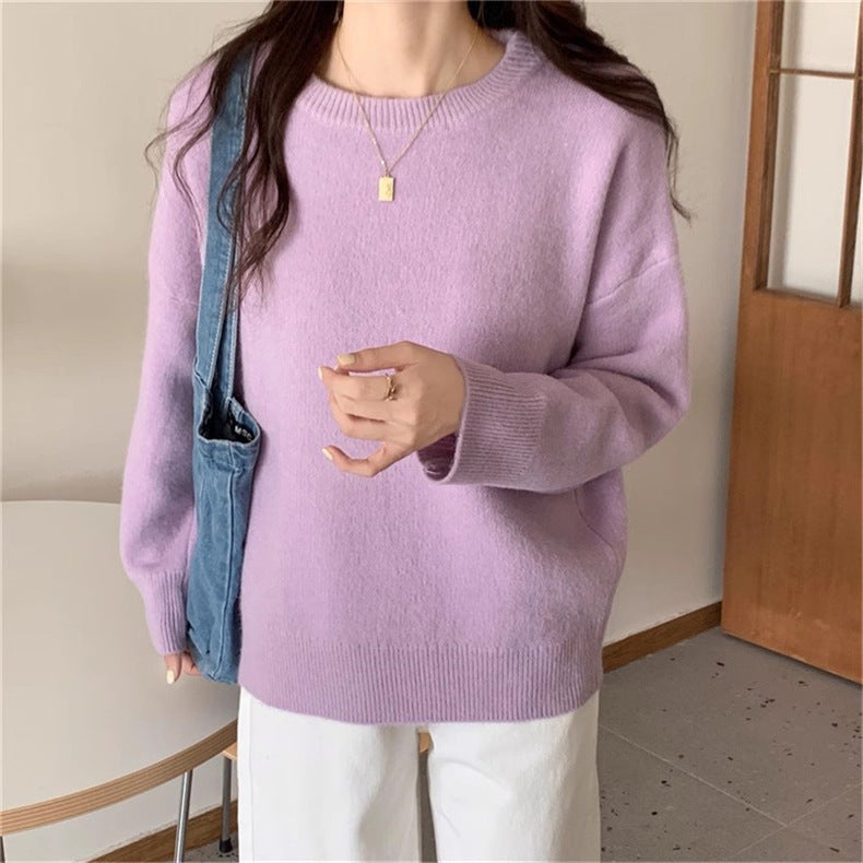 Damen Oversized Strickpullover mit weichem Material und lässigem Schnitt Amawinc