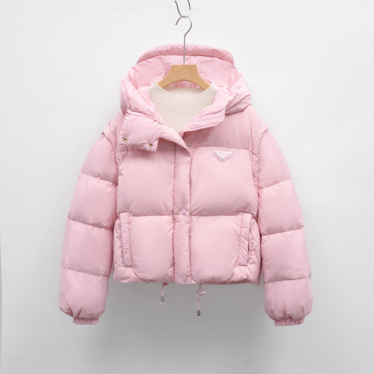 Damen Pufferjacke mit verstellbarem Bund und weichem Innenfutter Amawinc