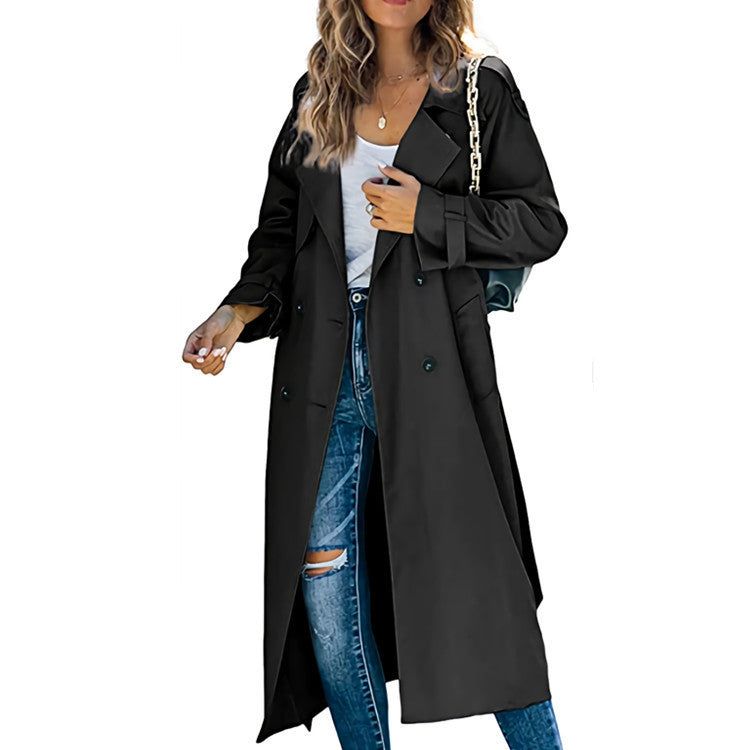 Damen eleganter Trenchcoat Amawinc