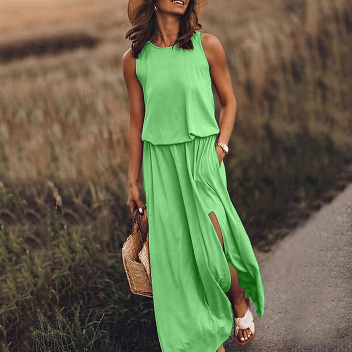 Fudus Elegantes Maxikleid mit Farbverlauf