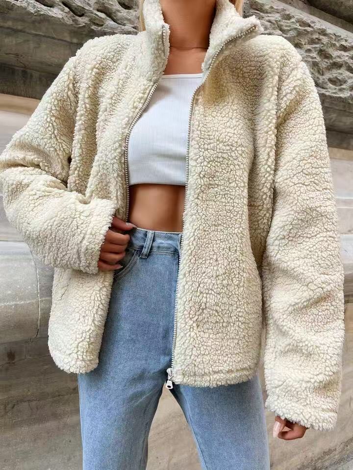 Damen kuscheliger Fleece-Jacke Amawinc