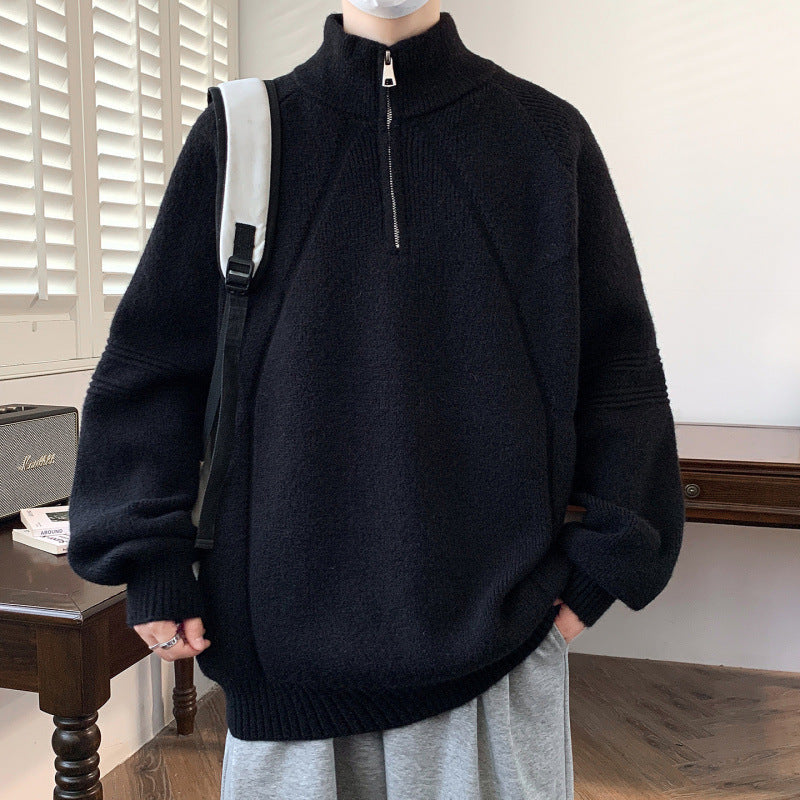 Damen Kapuzenpullover mit hohem Kragen und praktischem Reißverschluss Amawinc