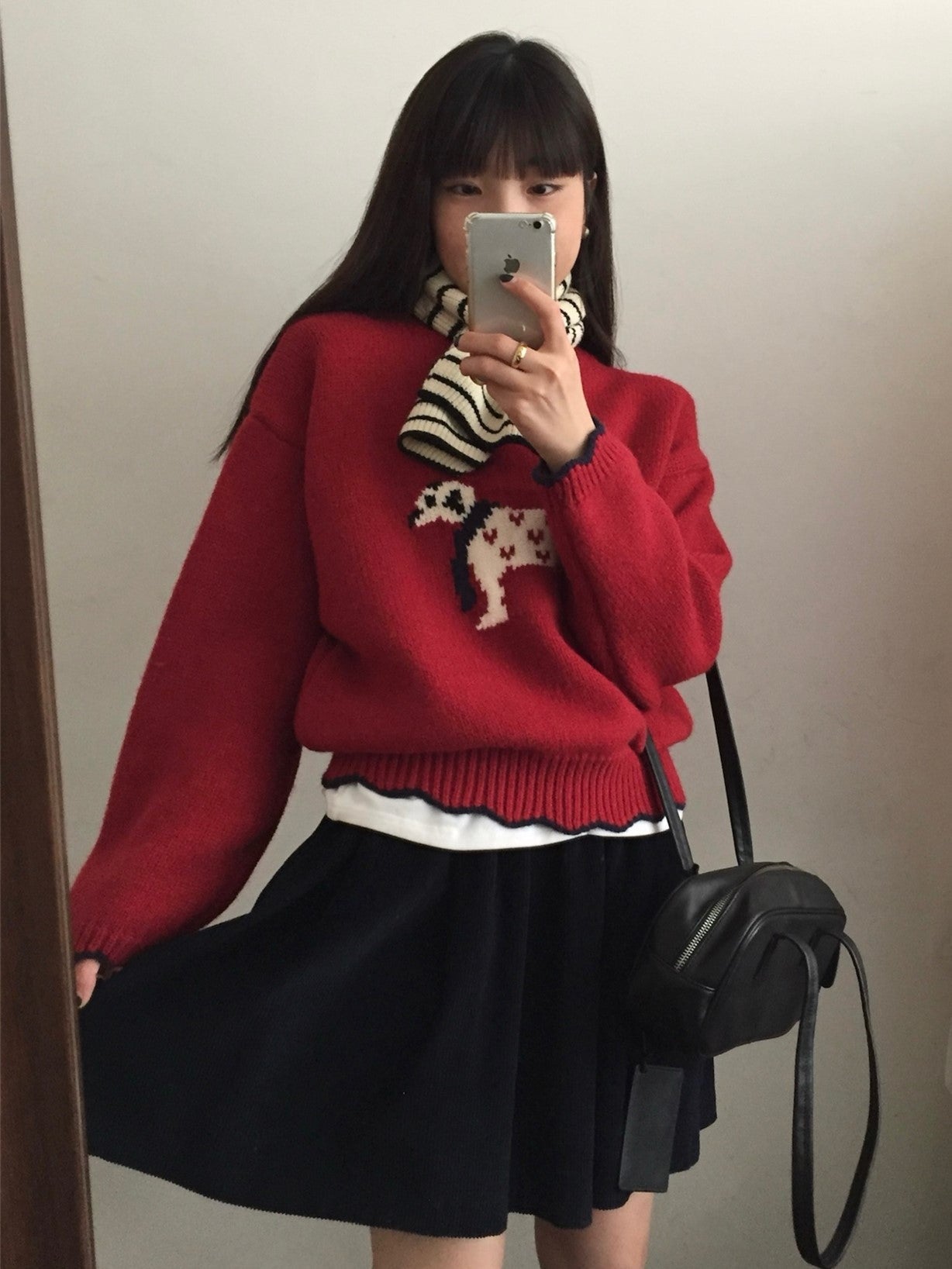 Damen kuscheliger Pullover mit Tiermotiv Amawinc