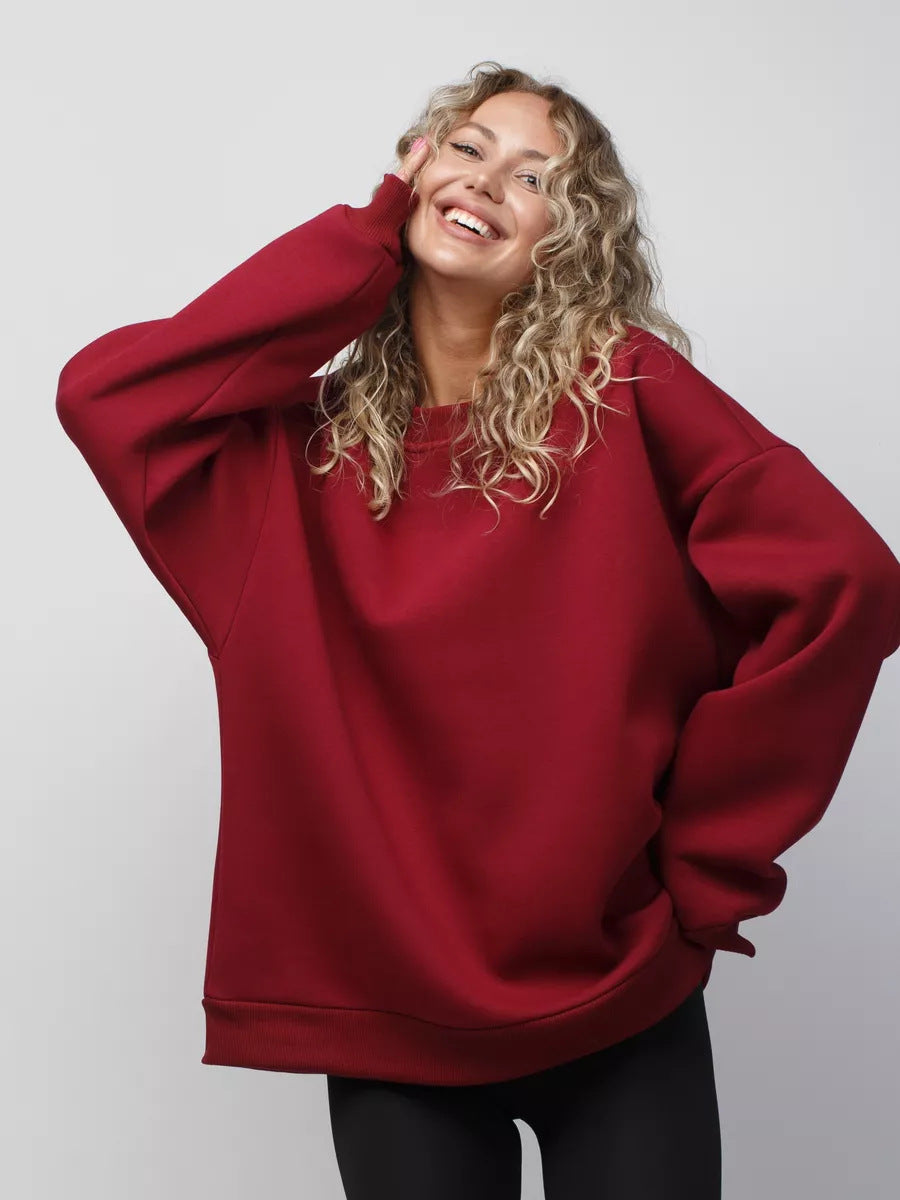 Damen oversized Komfort-Sweatshirt Amawinc