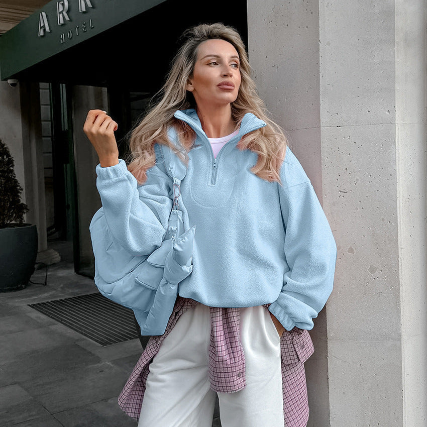 Damen Fleece Pullover Amawinc