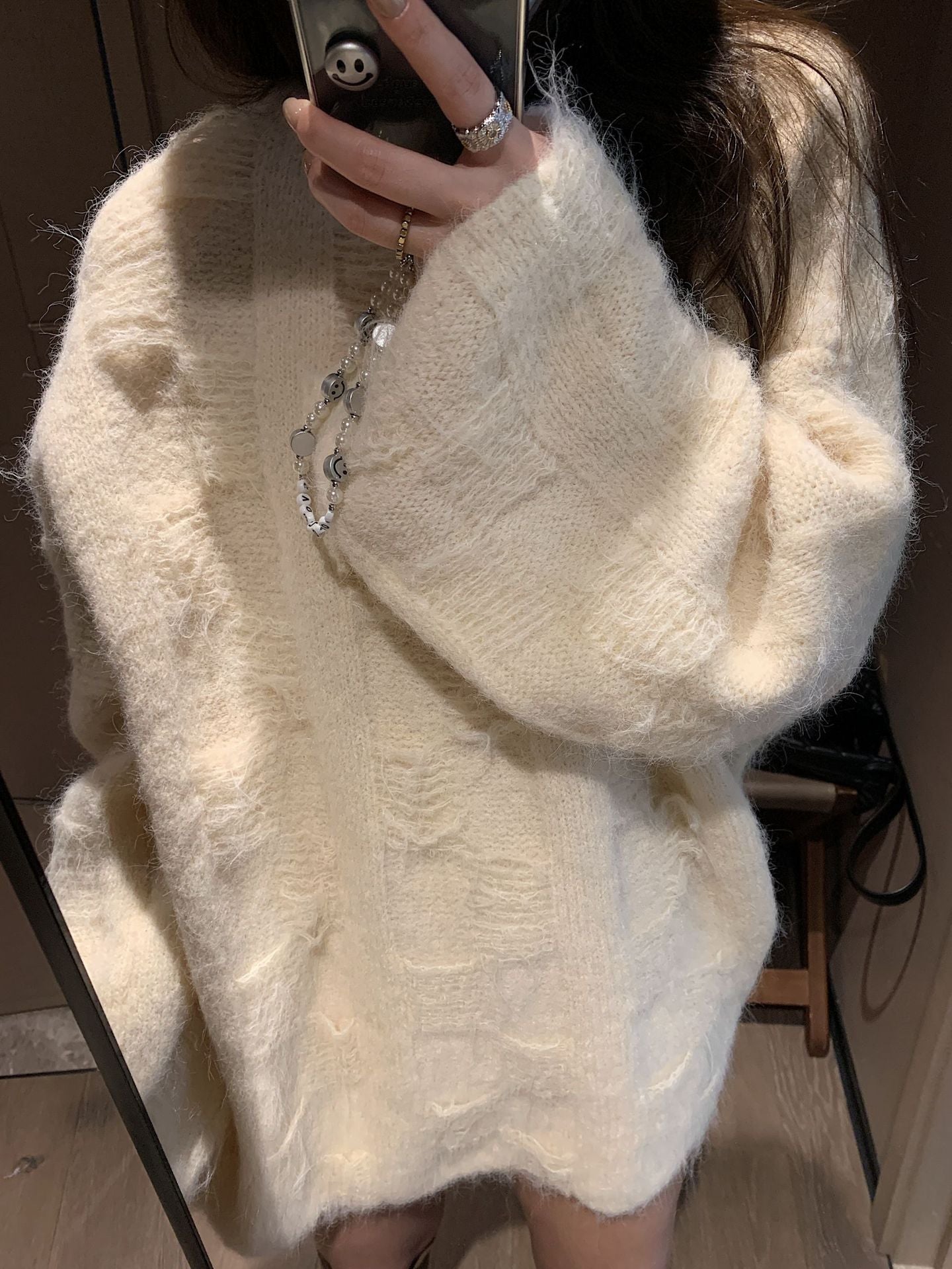 Damen Oversized Strickpullover im lässigen Pullover-Stil Amawinc