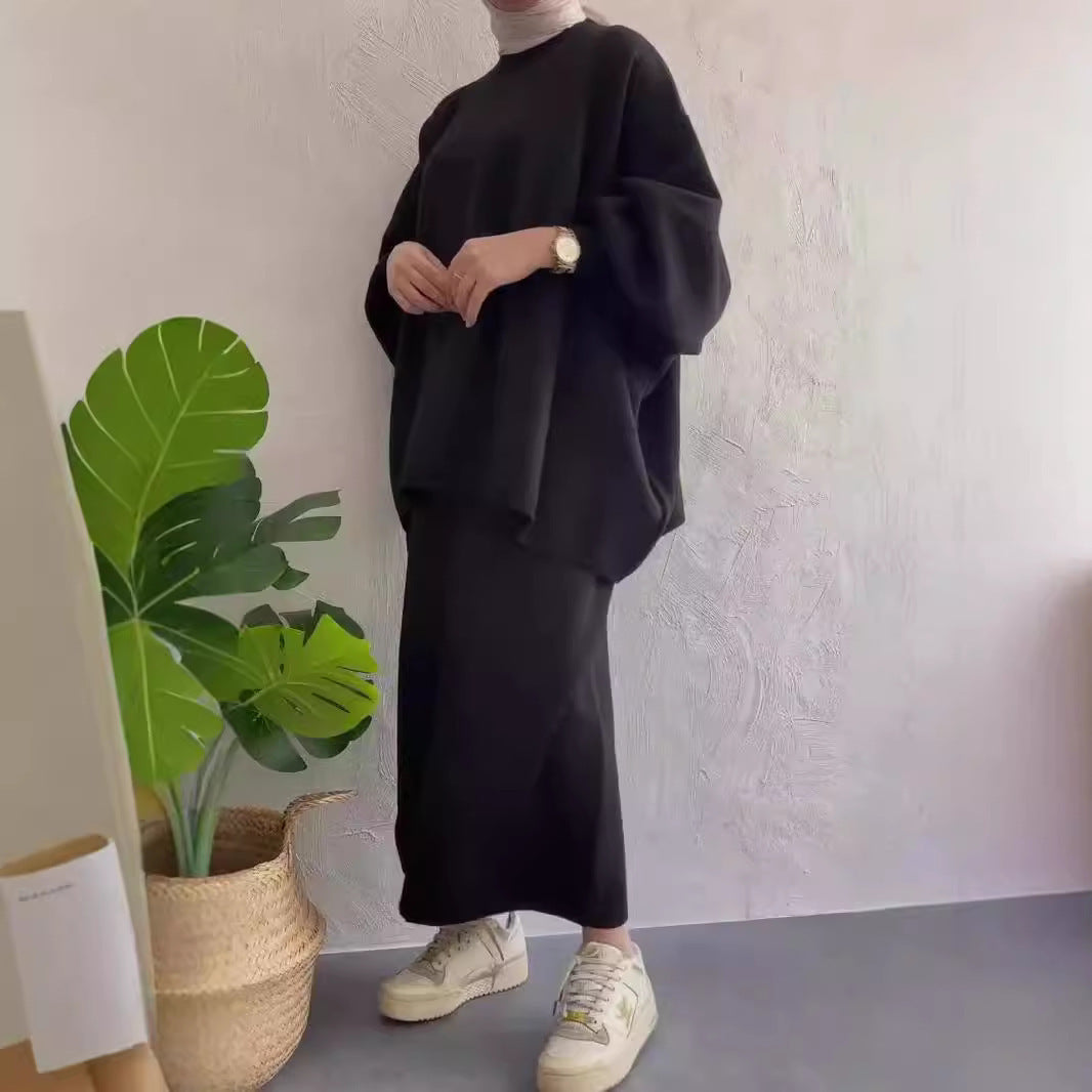 Damen Lässiges Sweat-Set mit weitem Schnitt und bequemen Taschen Amawinc