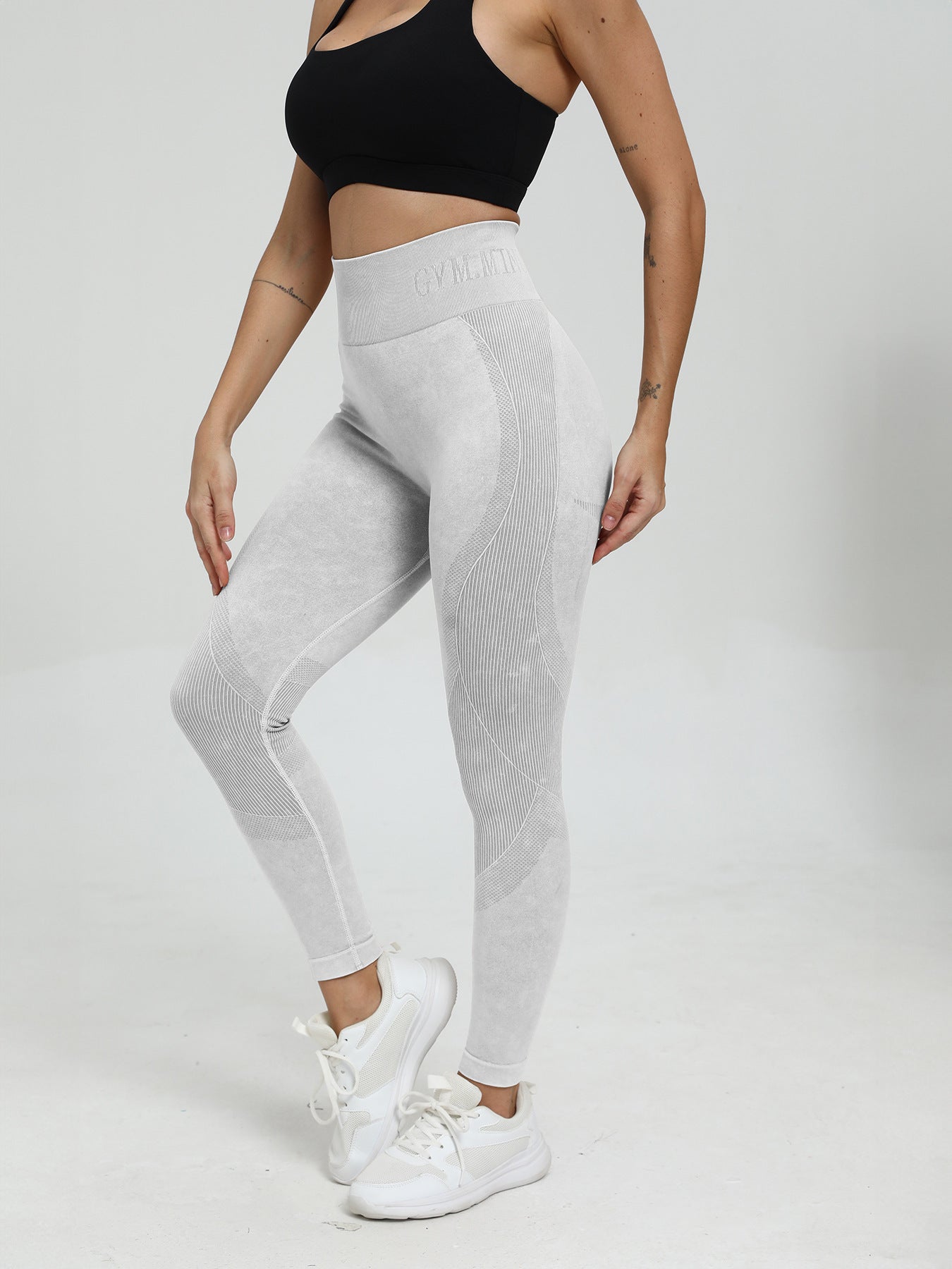 Damen Hochwertige Sportleggings mit hohem Bund Amawinc