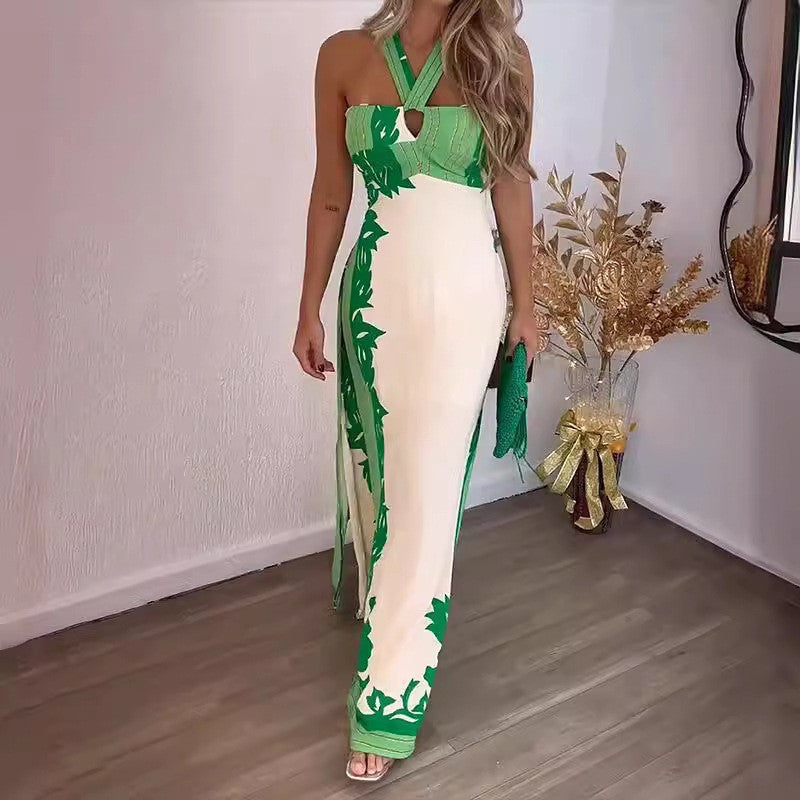 Strandkleid von Fudus: Langes, lässiges Kleid mit Aufdruck