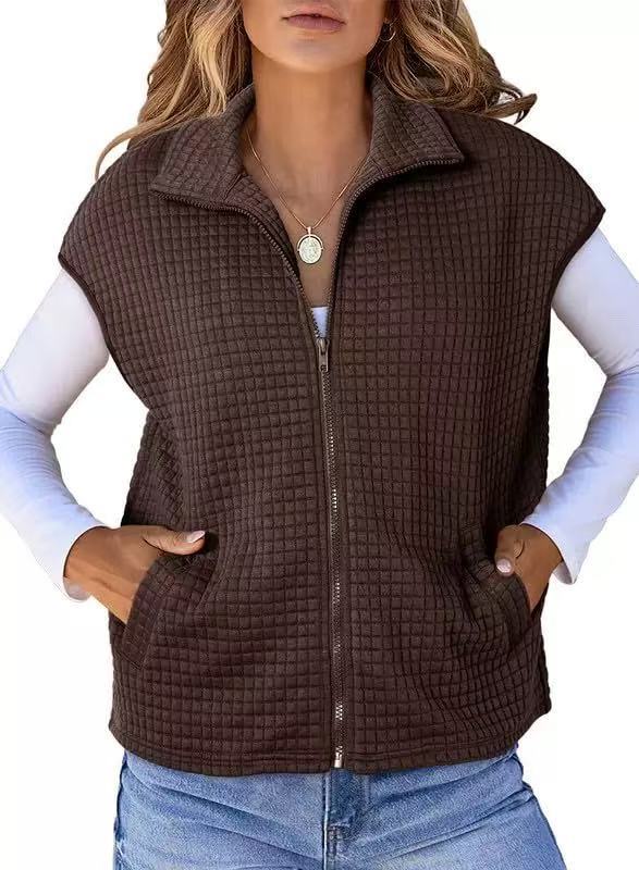 Damen Quilted Weste mit komfortabler Passform Amawinc