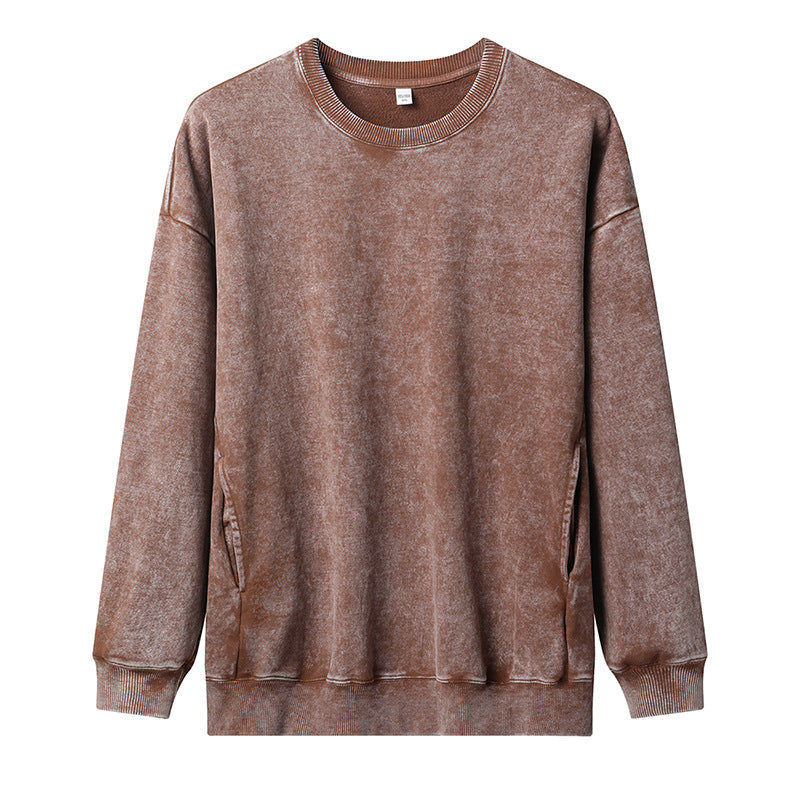 Damen lässiger Sweatshirt mit seitlichen Taschen Amawinc