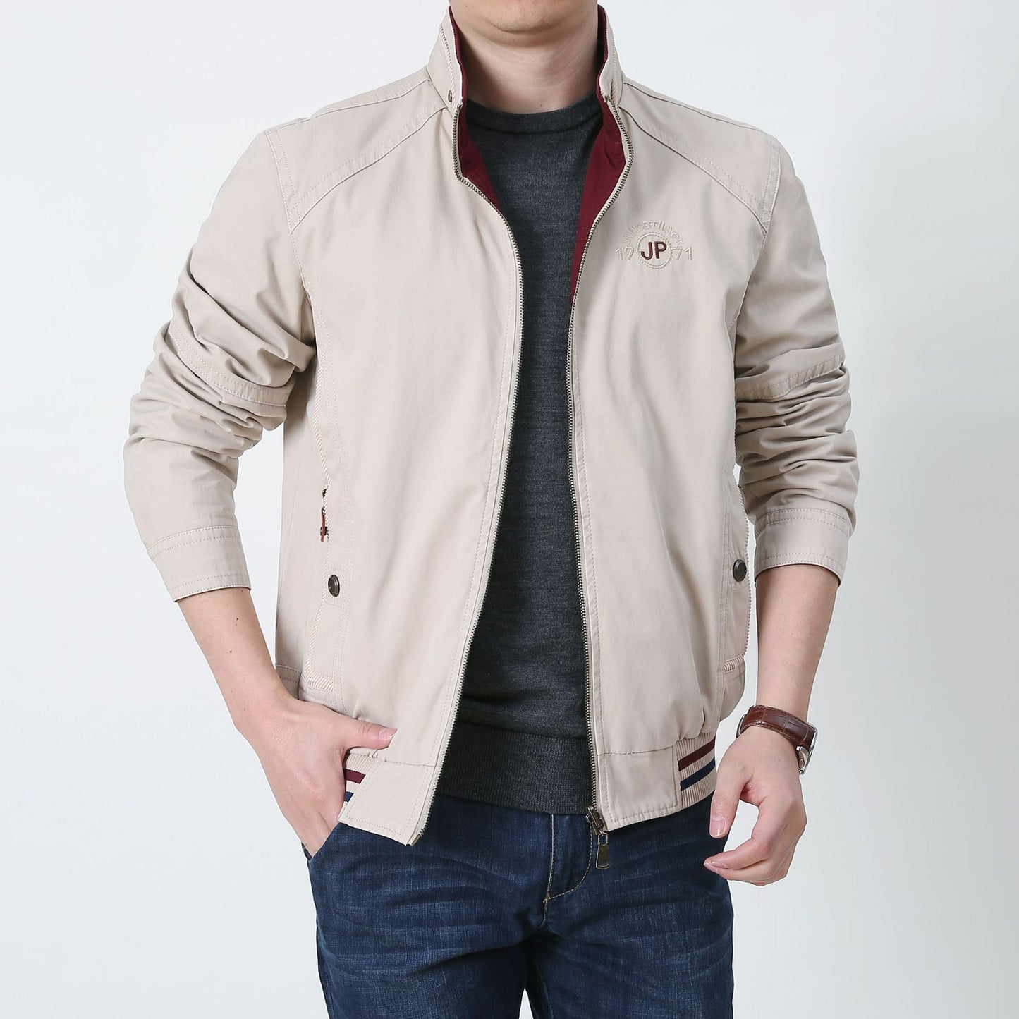 Veste Réversible Pour Homme Avec Zip Respirante Tissu Mélangé Coupe Standard Look Décontracté Par Nordic Flair