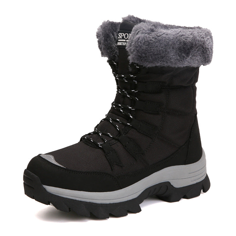 Damen Isolierte Winterstiefel mit rutschfester Sohlenkonstruktion und kuscheligem Innenfutter Amawinc