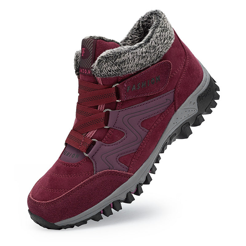 Damen Hochwertige Outdoor-Wanderschuhe mit isoliertem Futter und rutschfester Sohle Amawinc