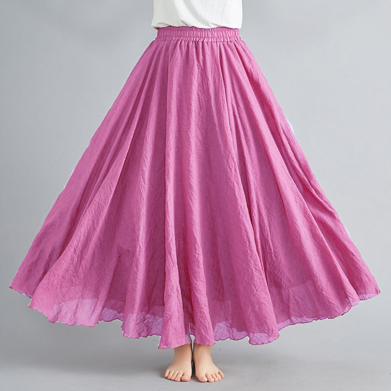 Jupe Maxi En Coton Lin Maci Rhode Par Amawinc Confort Respirant Et Silhouette Féminine Décontractée