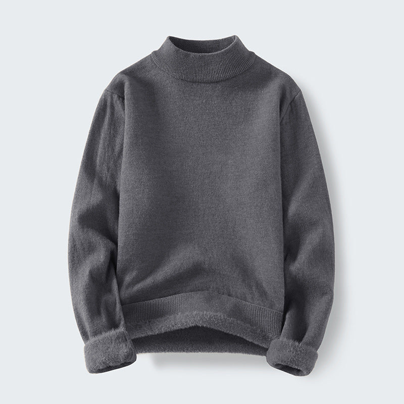Damen Kuscheliger Stehkragenpullover Amawinc